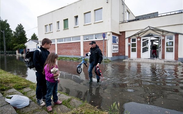 Árvízi helyzetkép - Emelkedik a víz szintje Győrben